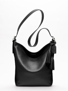 COACH 19889 Legacy black leather shoulder bag crossbody